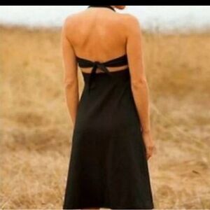 Patagonia Black Halter Midi Sundress
